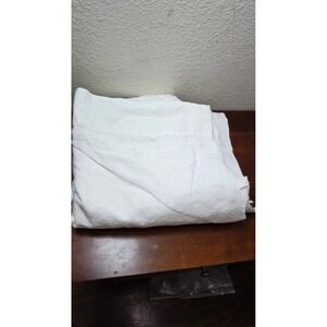 Passport to India White Linen Twin Flat Bedding Cotton Lined Boho Lightweight